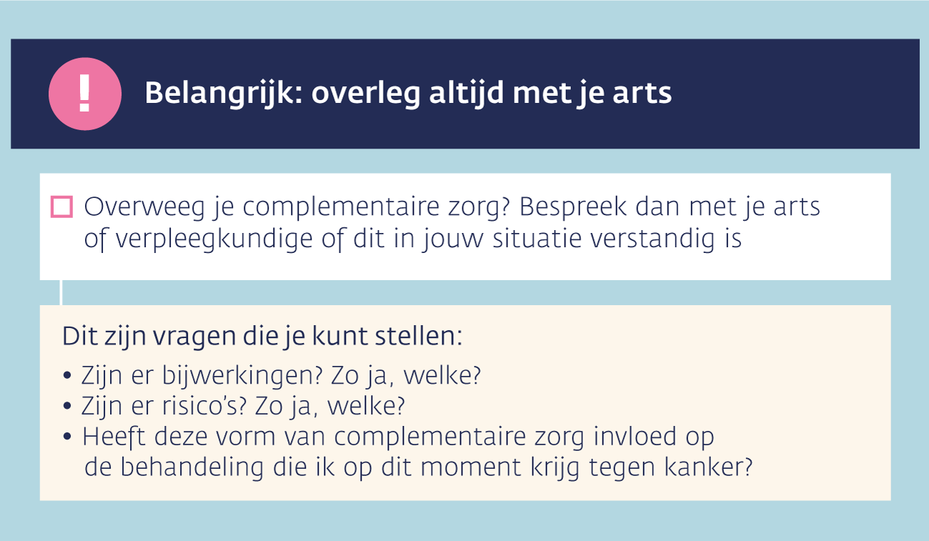 overleg altijd met je arts als je kruiden gebruikt