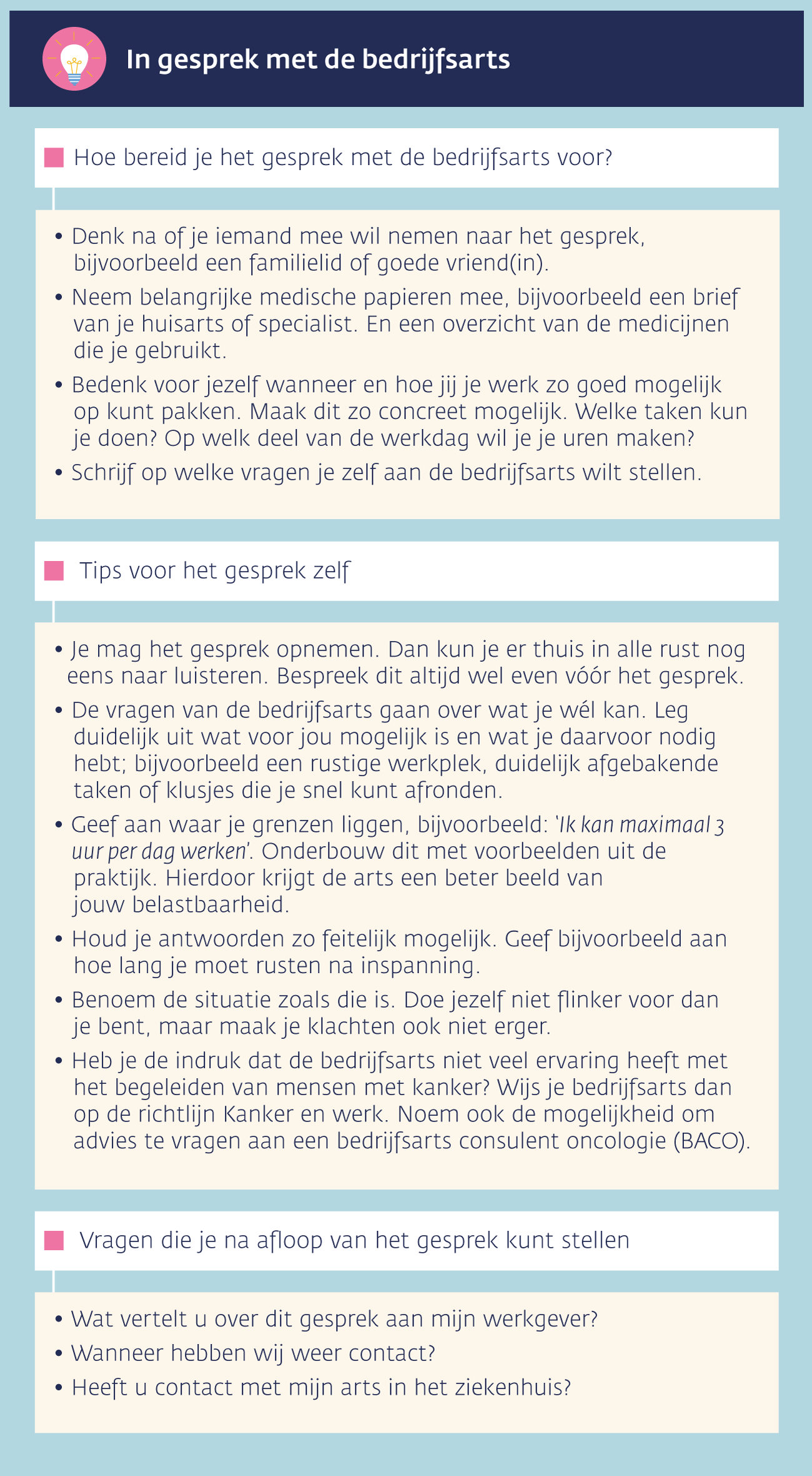 checklist bedrijfsarts