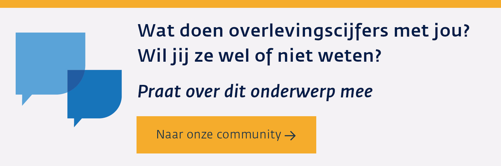 Wat doen overlevingscijfers met jou?