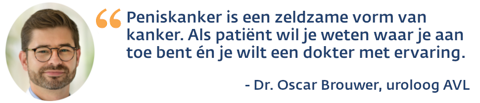 Dr Oscar Brouwer zegt: bij peniskanker wil je een arts met ervaring