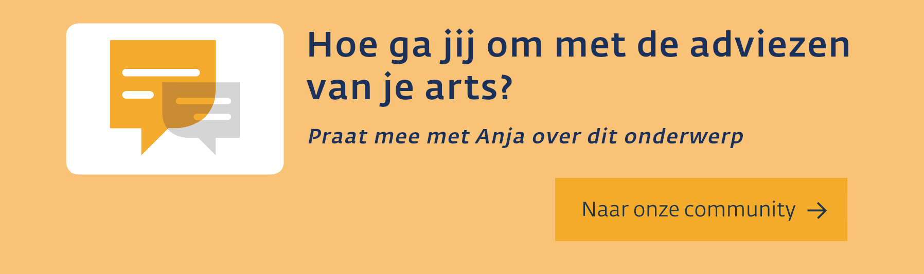 Praat mee met Anja in de community