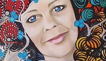 kunstwerk van mij, gemaakt door mijn schoonzus.