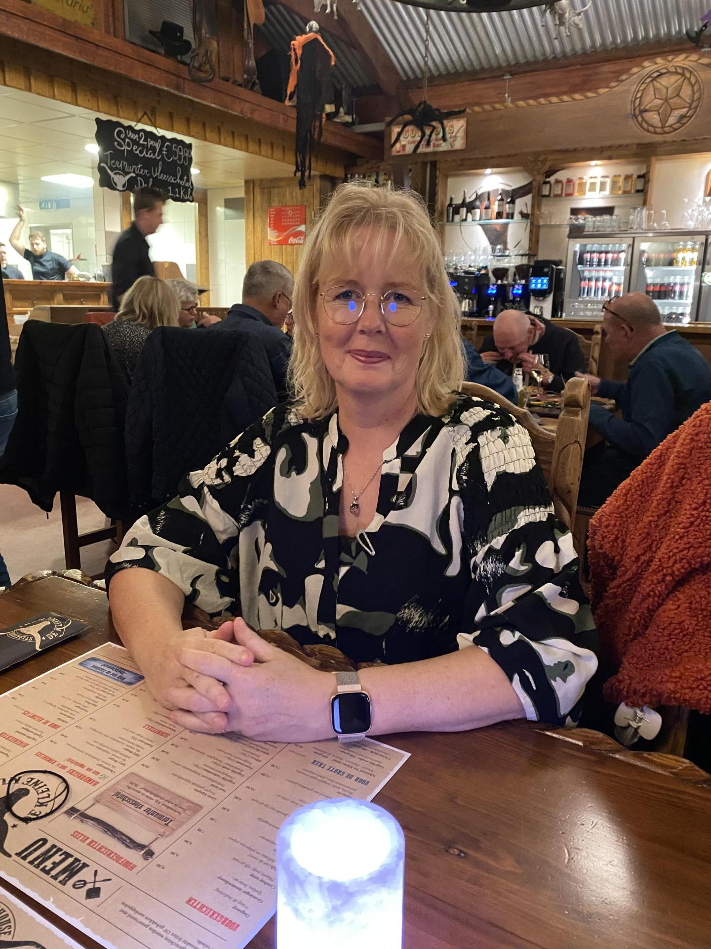 Nog even gezellig met het gezin uit eten geweest 