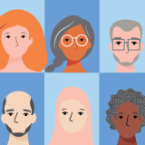 illlustratie ervaringsdeskundigen mannen en vrouwen