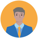 Illustratie mannelijke deskundige