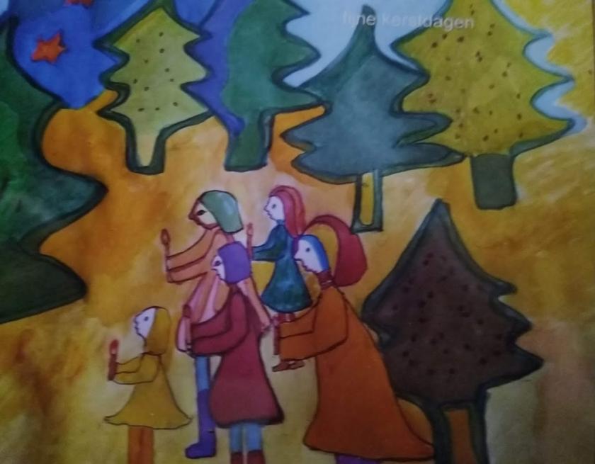 Met kerstmis zien we door de bomen het bos niet meer. laten we in het nieuwe jaar proberen de bomen en het bos te zien 