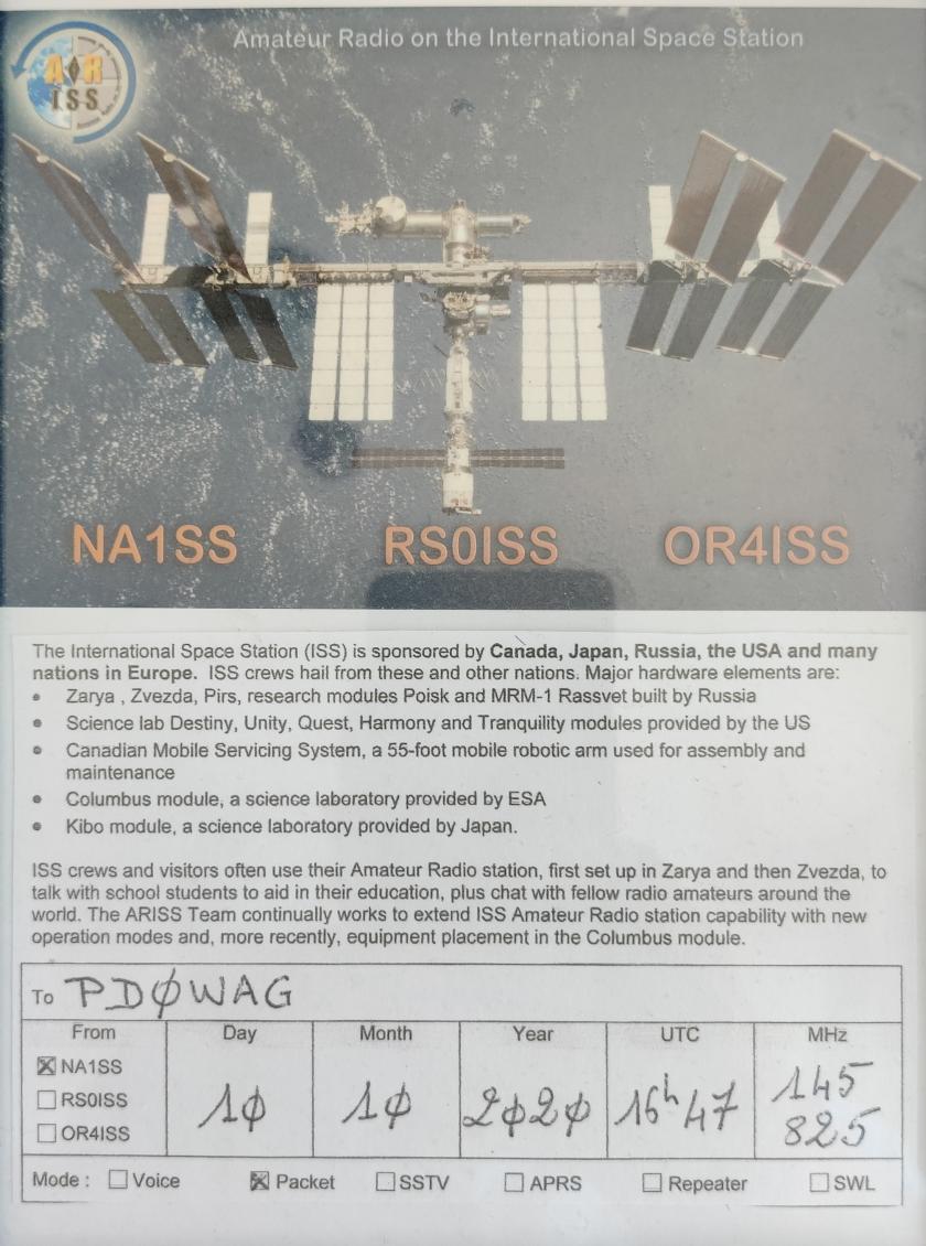 QSL ISS