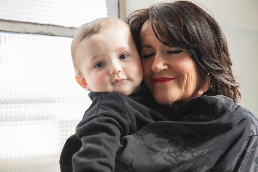 Geluksmomentje met kleinzoon Mats