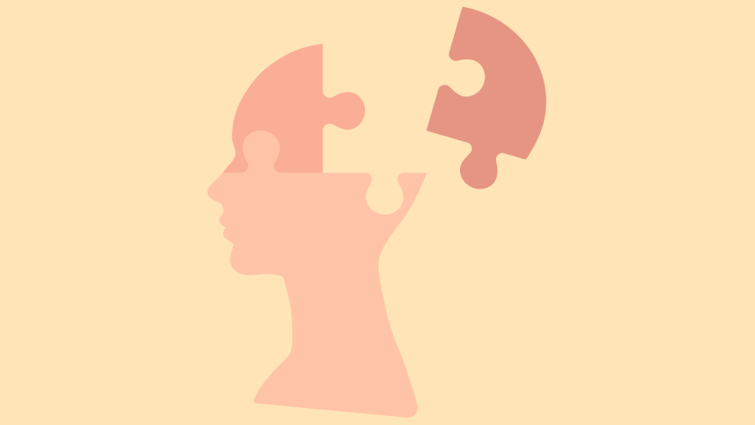 illustratie van een hoofd van de zijkant gezien