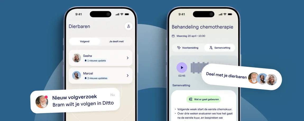 Afbeeldingen Ditto app opnemen en delen